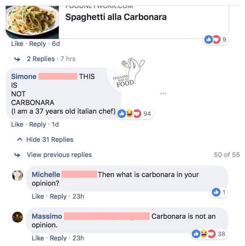 ricetta carbonara